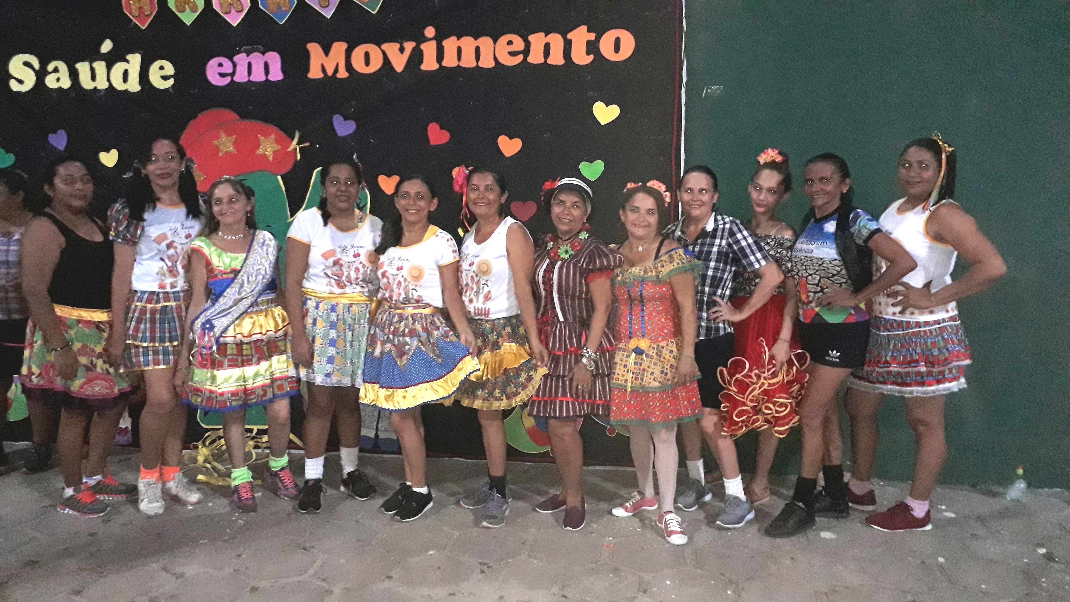 Projeto Saúde em Movimento em Ritmo Junino.