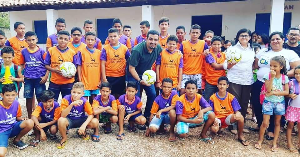 Projeto Escolinha de Futebol Atleta Cidadão,contempla alunos da Zona Rural de José de Freitas-PI.