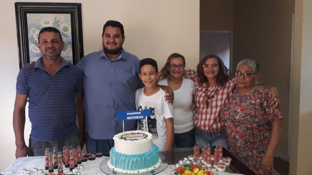 Uma Festa de aniversário para Mateus.