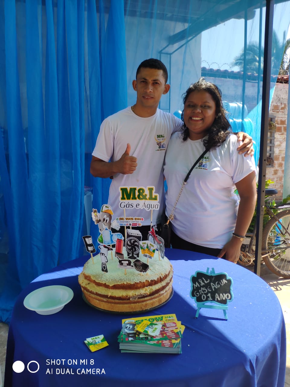 Grande Festa na Comemoração de 1 Ano de M & L Gás e Água!