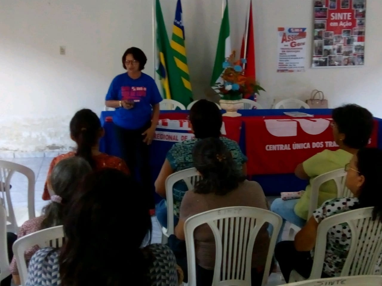 SINTE-Núcleo Regional  de José de Freitas realiza Assembleia.