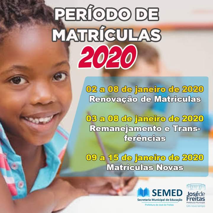 SEMED Inicia Matrículas para o Ano Letivo de 2020.