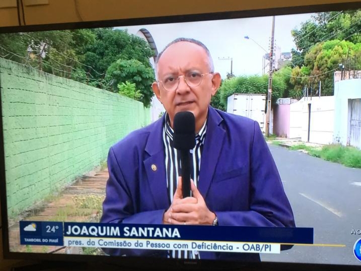 Presidente da CDDPD da OAB-PI concede entrevista à TV Clube falando sobre o BPC.