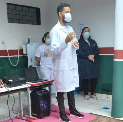 Escola Municipal Antônio Gaioso Recebeu a Equipe da UBS CSU com o Programa Saúde na Escola