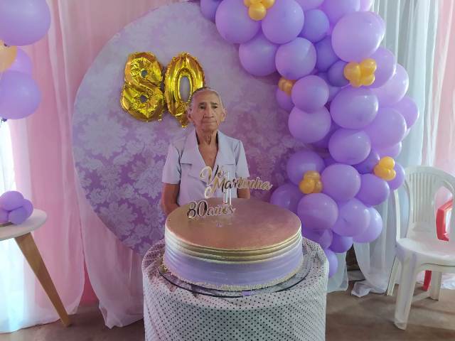 Celebração dos 80 anos da Sra. Martinha Morais da Silva Cunha