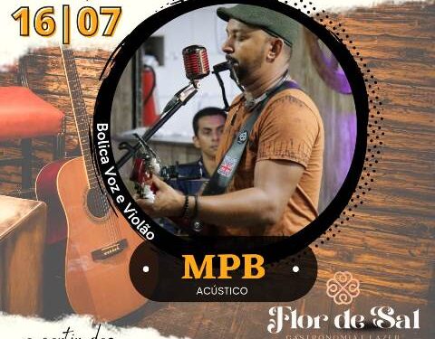 Bistrô Flor de Sal Apresenta Bolica Voz e Violão Neste Sábado 16 em Comemoração ao dia do Comerciante