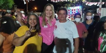 Candidata a Deputada Estadual Vanessa Tapety em Grande Reunião no Bairro Deus Me Deu na Cidade de José de Freitas