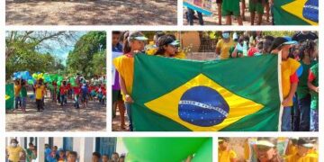 Escolas da Rede Municipal de Ensino Realizam Desfile Cívico em Comemoração aos 200 anos da Independência do Brasil