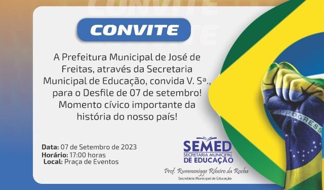 Secretaria de Educação Organiza Desfile Cívico de 07 de Setembro