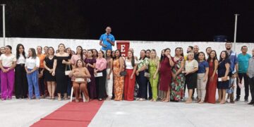 Inauguração da Quadra de Esportes em Homenagem à Sra. Alzira de Jesus Coutinho