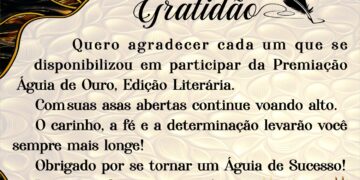 Agradecimento Especial-Premiação Águia de Ouro 2025/Edição Literária-Empresas e Entidades Águias de Sucesso