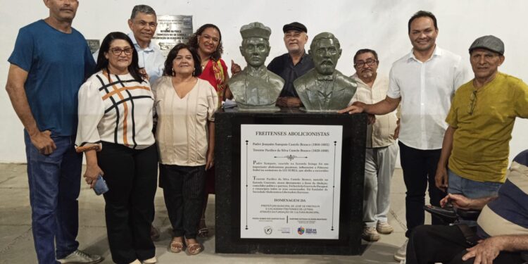 AFL Inaugurou  os Bustos dos Abolicionistas Padre Joaquim Sampaio Castelo Branco e Tenente Pacífico Silva Castelo Branco